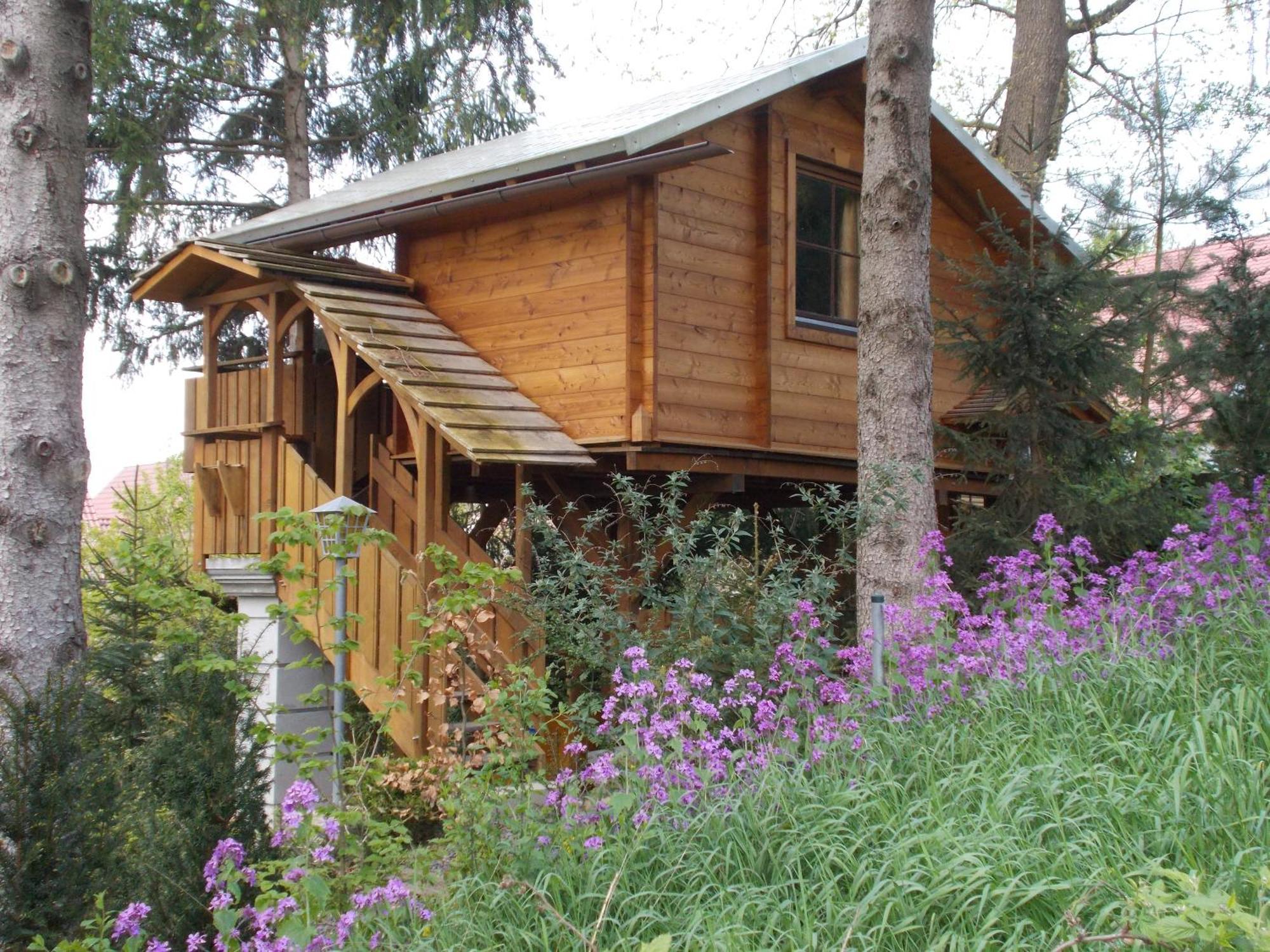 Baumhaus Wolfshoehle Fischach Dış mekan fotoğraf