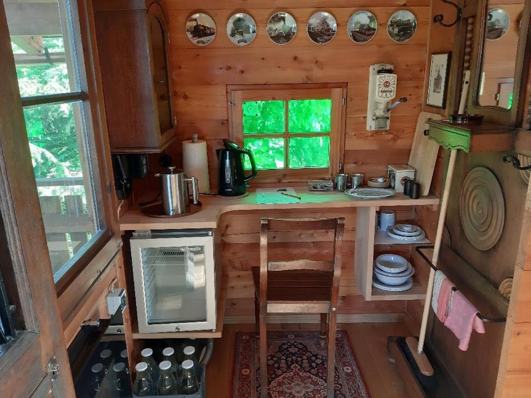 Baumhaus Wolfshoehle Fischach Dış mekan fotoğraf