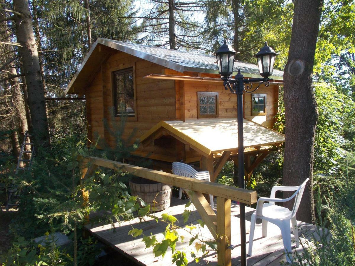 Baumhaus Wolfshoehle Fischach Dış mekan fotoğraf